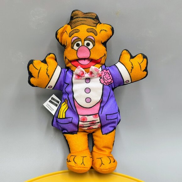 Muppets Kermit Fozzie Cloth Plush Doll Blockbuster Video Premium 8 inch - Picture 2 of 5